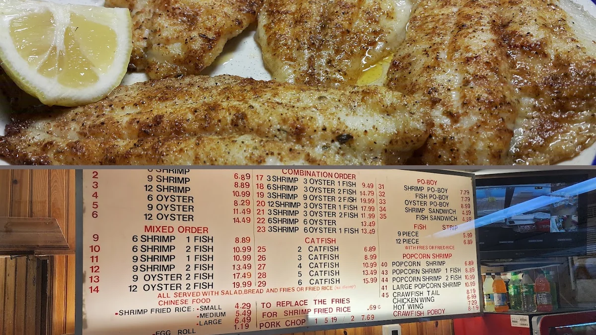 Takeaway containers ready near the counter.